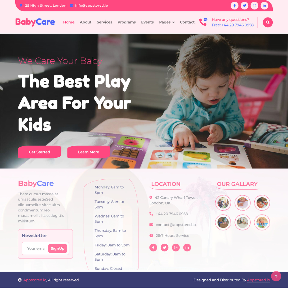 Baby Care Website